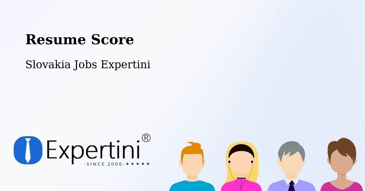 Resume Score & Job Description Match Tool – Sobrance - Slovakia Jobs Expertini